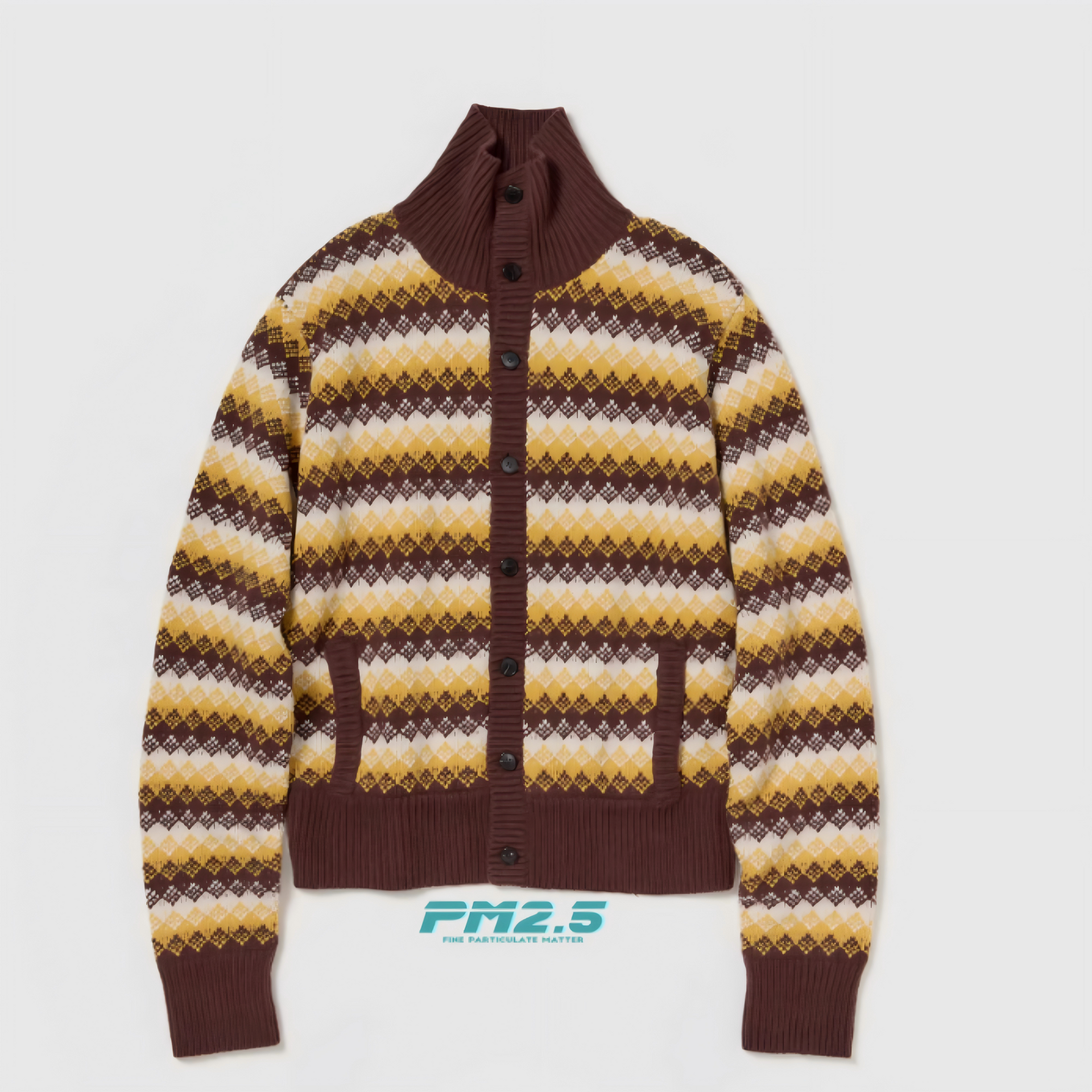 AURALEE 25AW Cashmere Knit High-Neck Cardigan