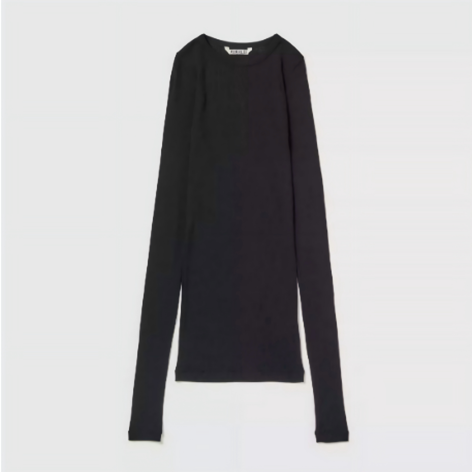Auralee 25AW Wool Silk Soft Rib Long-Sleeve T-Shirt