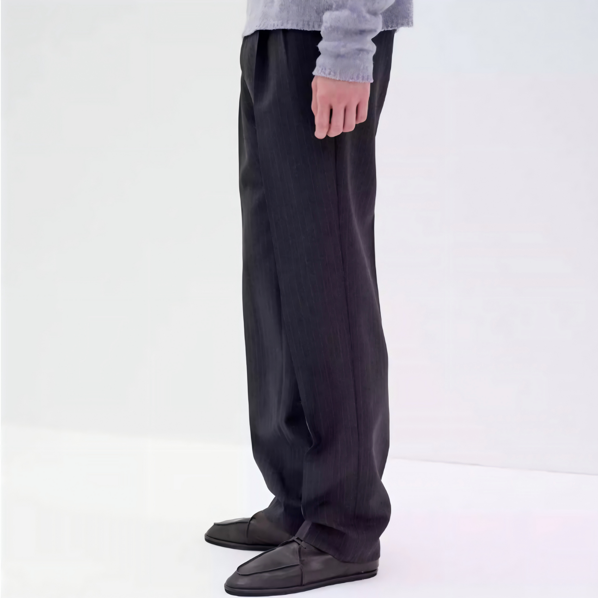 AURALEE BLUEFACED WOOL TWO-TUCK SLACKS 25AW
