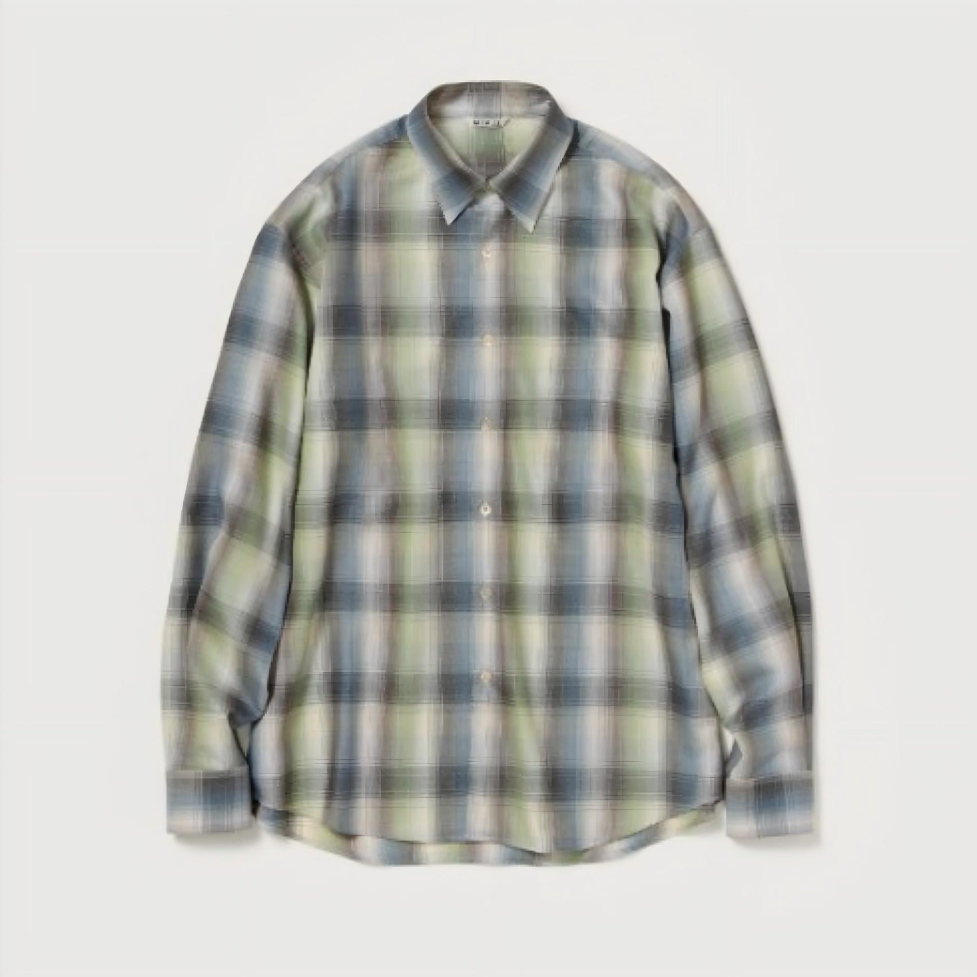 Auralee SUPER LIGHT WOOL CHECK SHIRT